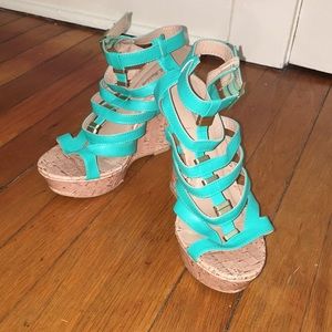 Teal Mark and Maddux Wedges